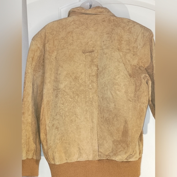 Vintage‎ Tan HUNT CLUB Leather Coat (#1,206) - Picture 11 of 12